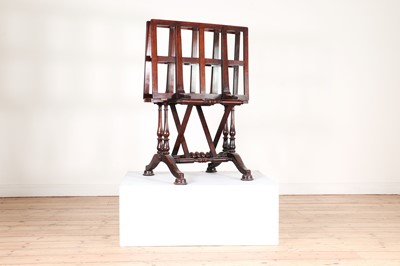 Lot 201 - A Victorian rosewood adjustable folio stand