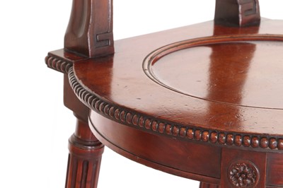 Lot A George III mahogany hall chair by Thomas Chippendale