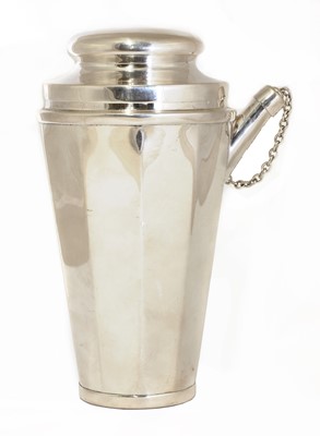 Lot 173 - A Joseph Heinrichs silver-plated cocktail shaker