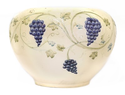 Lot 263 - A William Moorcroft pottery 'Grape' lustreware jardinière