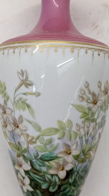 Lot 65 - A Victorian porcelain vase garniture