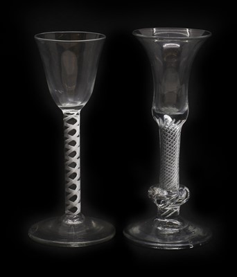 Lot 119 - An 18th century wine glass