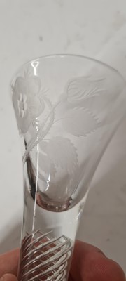 Lot 343 - A Jacobite wine glass