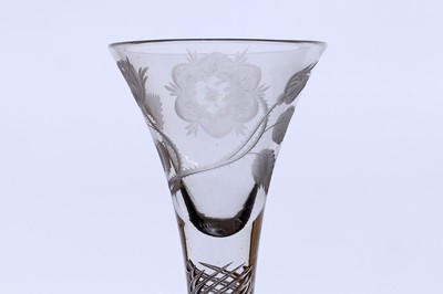 Lot 343 - A Jacobite wine glass