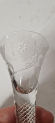 Lot 343 - A Jacobite wine glass