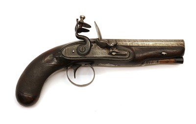 Lot 67 - An 18 bore flintlock travelling pistol by Balk, Doncaster