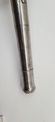 Lot 80 - A pair of flintlock boxlock cannon barrelled pistols by M Collins, Dublin