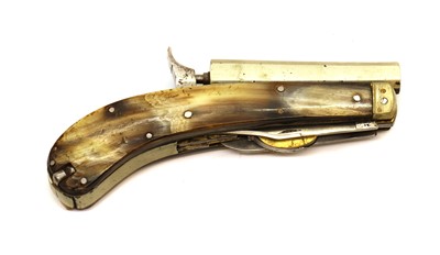 Lot 88 - A Rogers and Unwin type percussion knife pistol