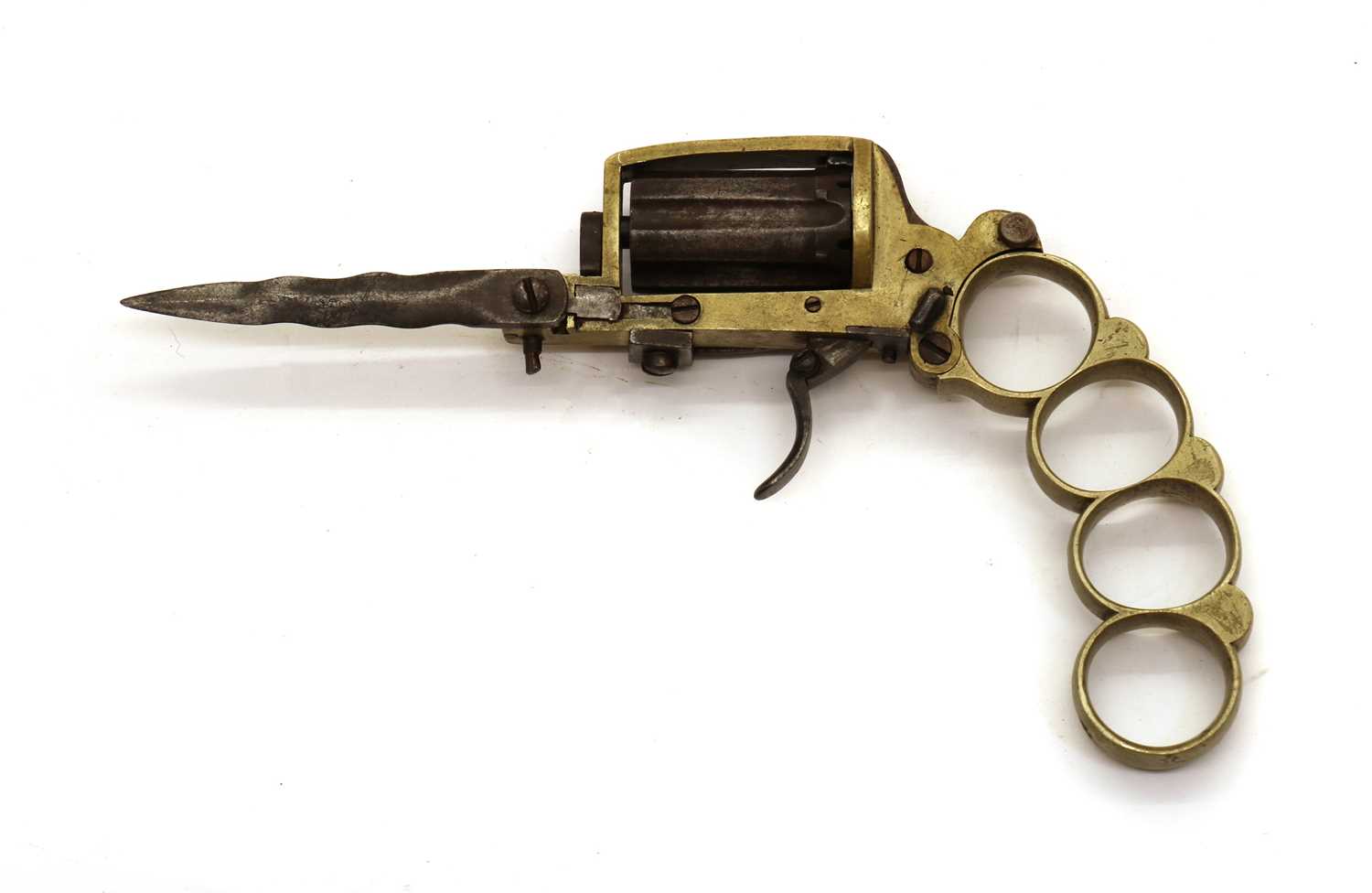Paper Box Revolver Lot 102 - A 5 shot 5mm pinfire 'Apache' pepperbox