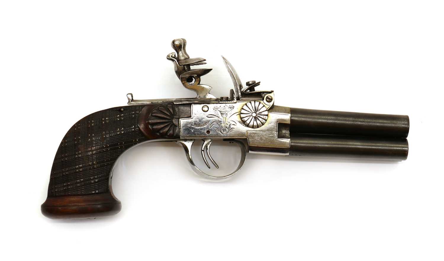 Lot 79 A Liege 80 Bore 4 Barrelled Flintlock Boxlock lot-79-a-liege-80-bore-4-barrelled-flintlock-boxlock