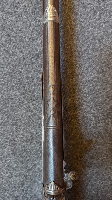 Lot 62 - A 36 bore Indian Matchlock Torador rifle
