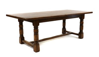 Lot 434 - A oak refectory table