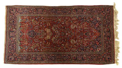 Lot 333 - A Kashan 'Vase' rug