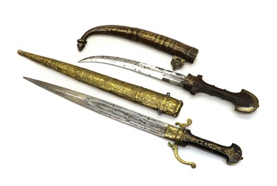 Lot 122 - A North African Dagger and an Eastern Jambiya