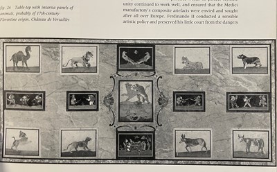 Lot 106 - A set of nine pietra dura panels