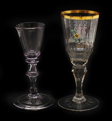 Lot 123 - A Bohemium wine glass