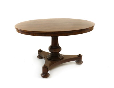 Lot 449 - A William IV rosewood centre table
