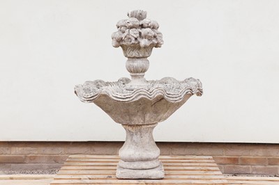 Lot 245 - A composite stone fountain