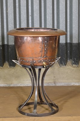 Lot 22 - A copper copper wine cooler