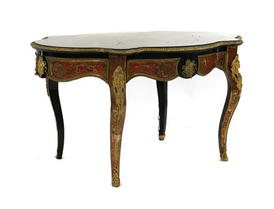 Lot 410 - A Napoleon III gilt-metal and tortoiseshell centre table in the manner of Andre-Charles Boulle