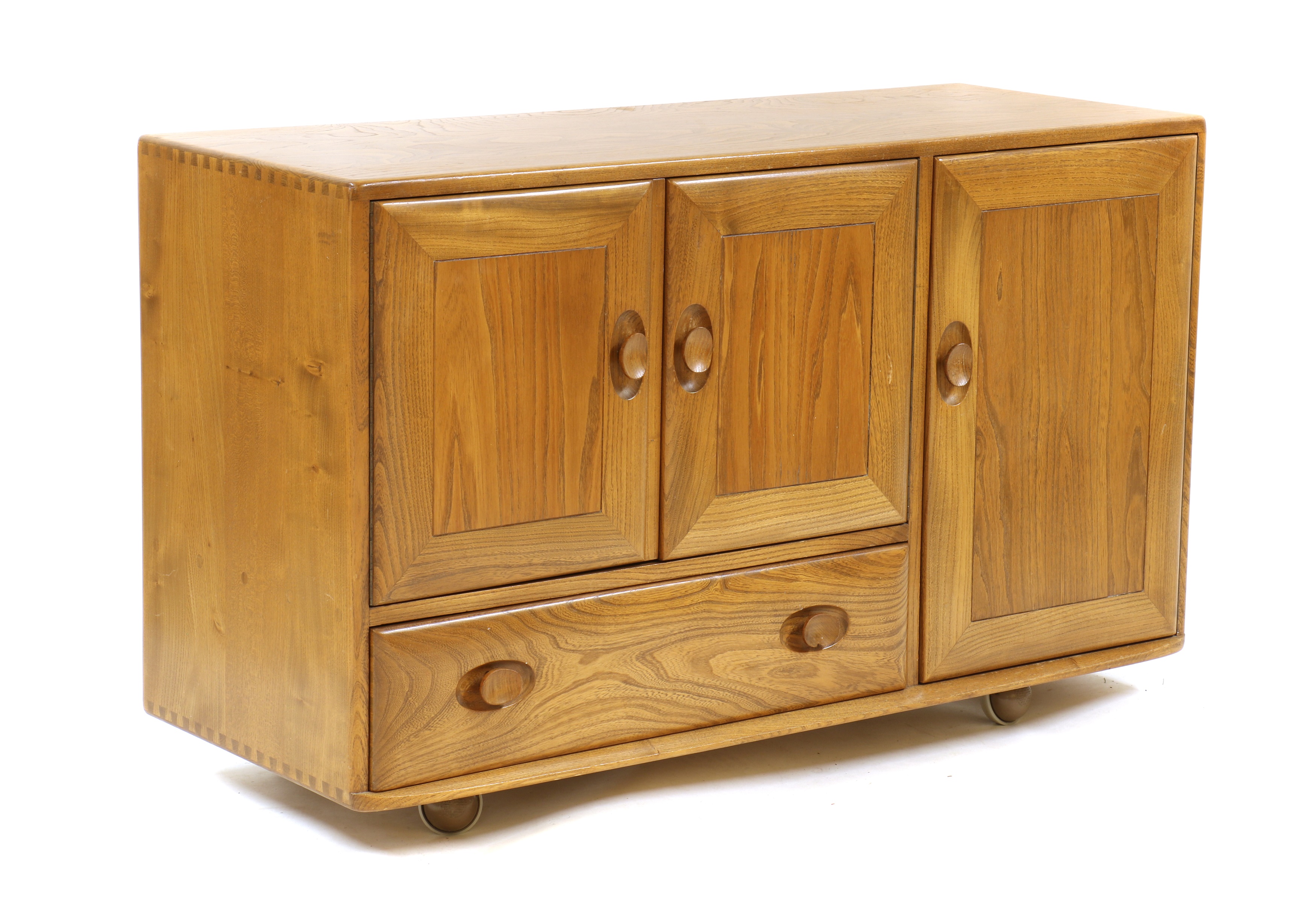 Lot 414 An Ercol Elm Sideboard