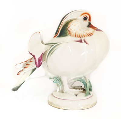 Lot 223 - A Meissen porcelain mandarin duck