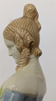 Lot 63 - An Austrian pottery figure of a lady