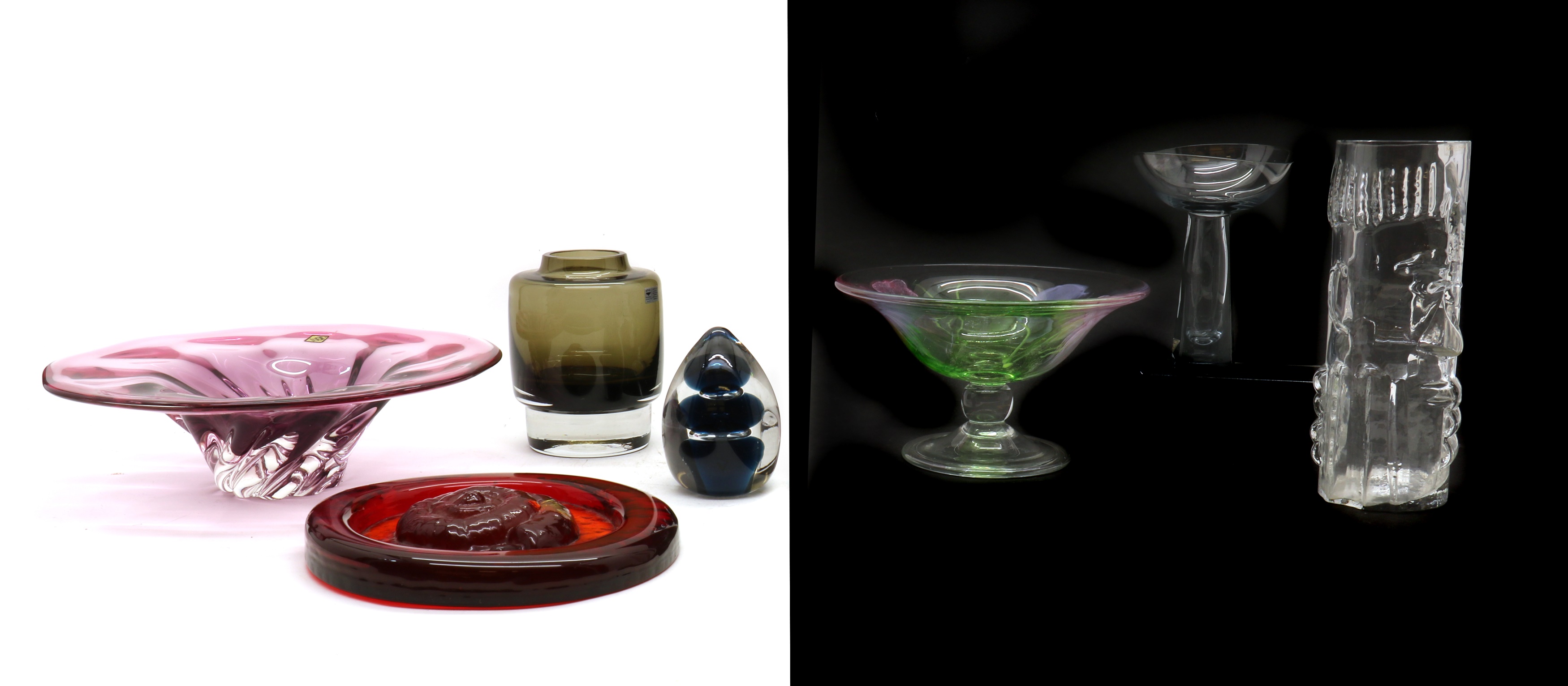 Lot 108 A Kosta Boda glass vase