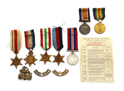 Lot 150 - A WWI medal trio
