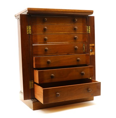 Lot 271 - A Victorian mahogany entomologists cabinet