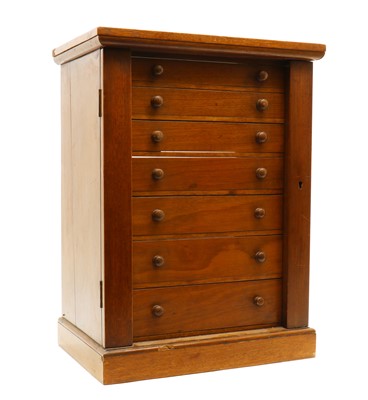 Lot 271 - A Victorian mahogany entomologists cabinet