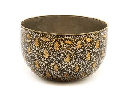Lot 211 - An Indian Bidri ware bowl