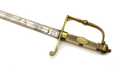 Lot 106 - A brass hilted spadroon