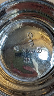 Lot 3 - A silver Christening mug