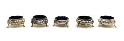 Lot 57 - A set of four Victorian silver salts