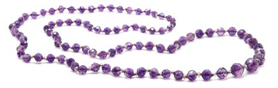 Lot 25 - An early 20th century amethyst necklace