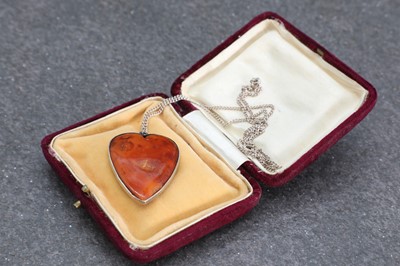 Lot 51 - A Prussian amber amulet