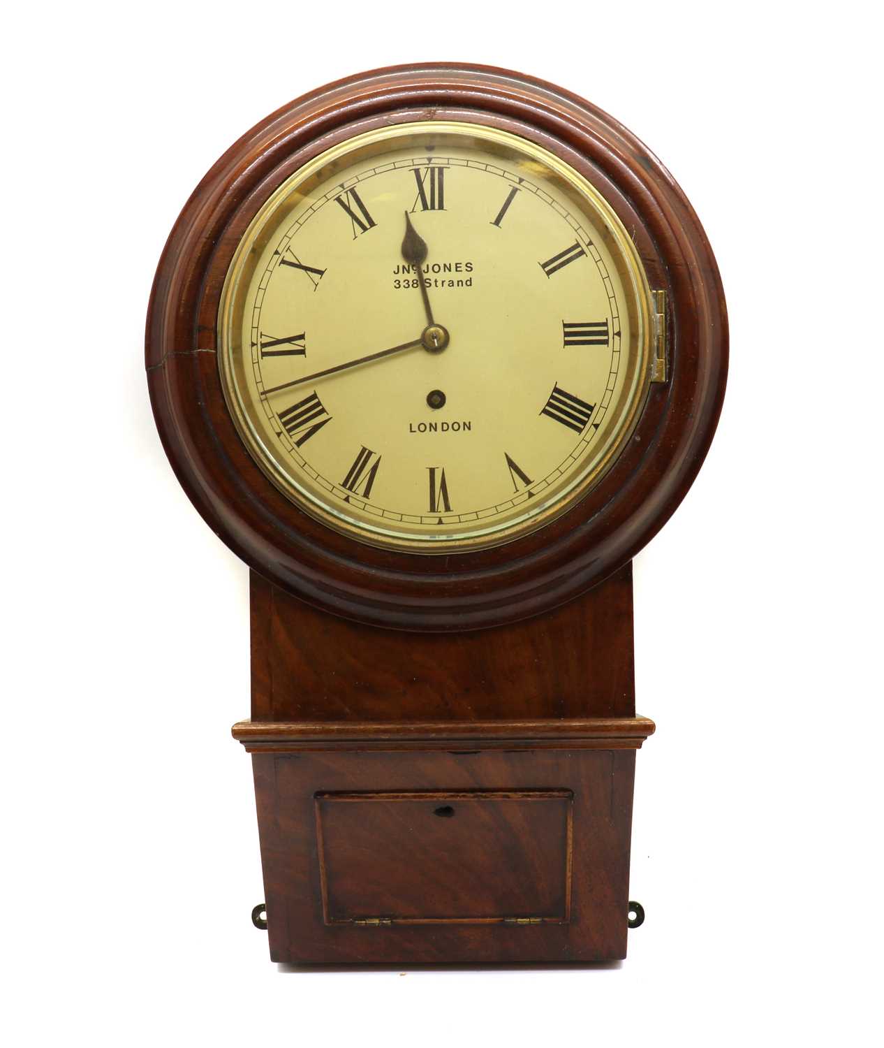 Lot 287 - A mahogany wall clock