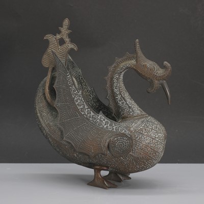 Lot 168 - A Kashmiri bronze dragon