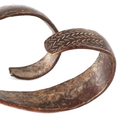 Lot 63 - An African bronze spiral armband