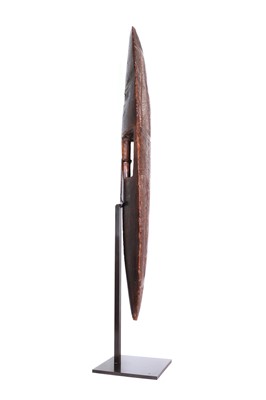 Lot 51 - A rare Australian Aboriginal hardwood parrying shield