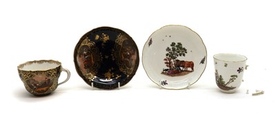Lot 191 - A Meissen cabinet cup and saucer