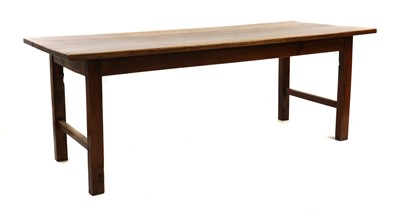 Lot 388 - A light oak farmhouse dining table