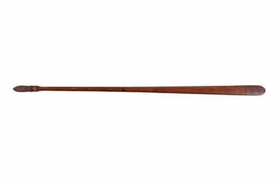 Lot 226 - A small Maori carved hardwood taiaha staff