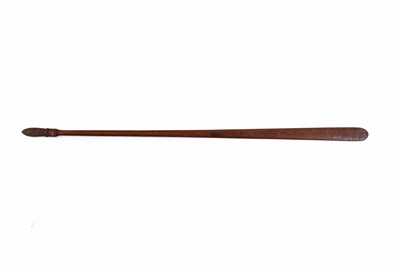Lot 226 - A small Maori carved hardwood taiaha staff
