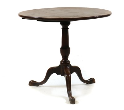 Lot 431 - A George III mahogany tripod table
