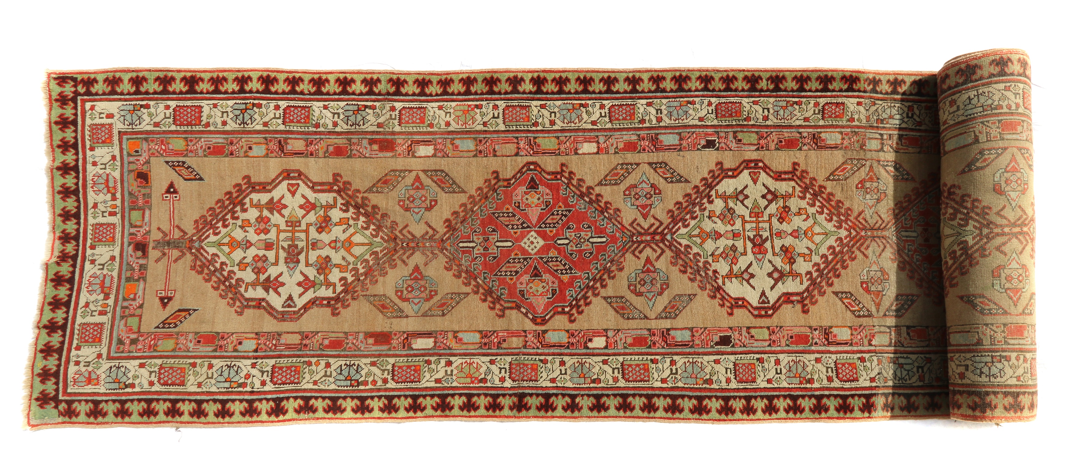 Lot 409 - A Persian Sarab runner,