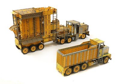 Lot 329 - A scratch-built Meccano truck