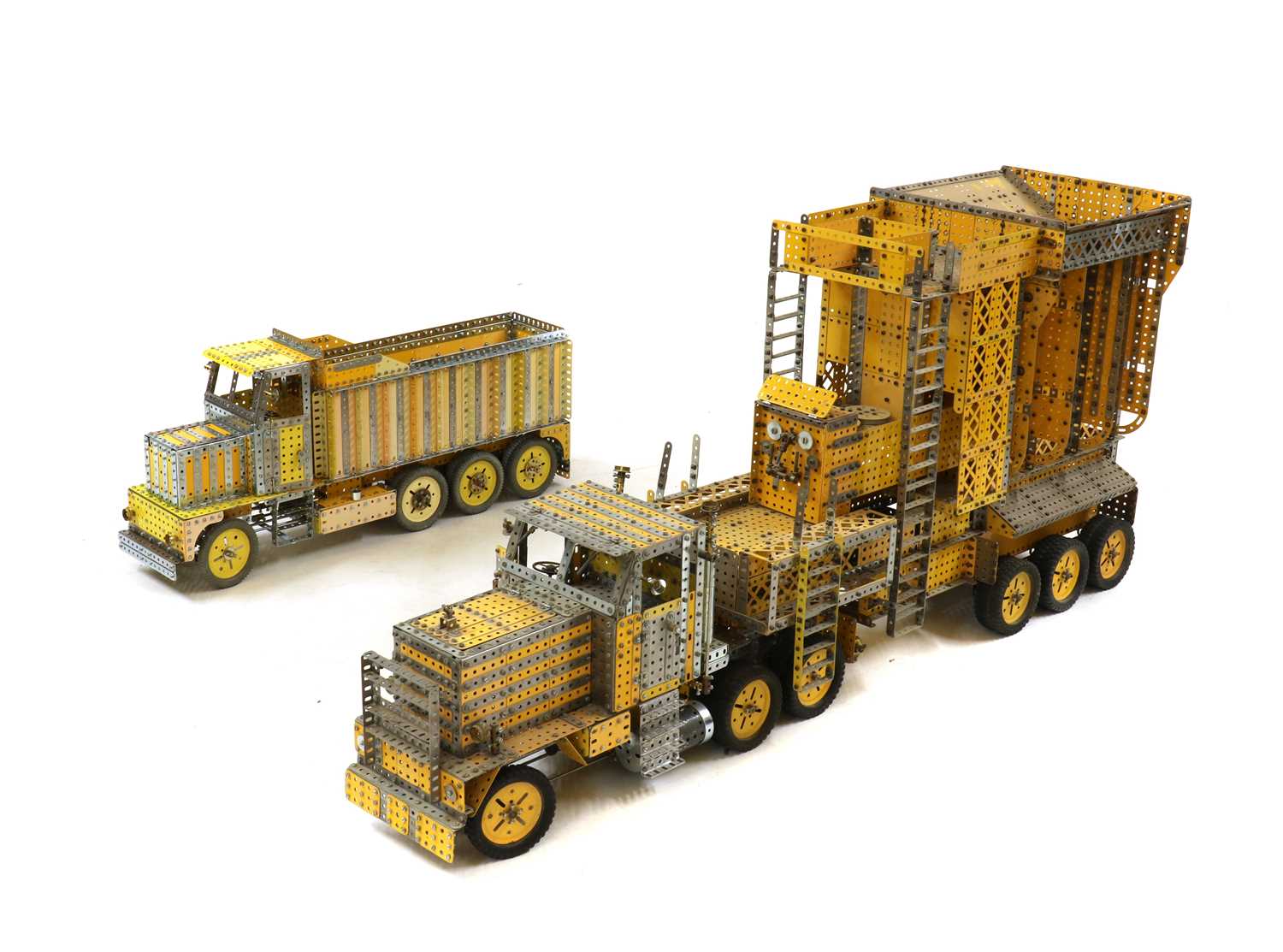 Lot 329 - A scratch-built Meccano truck