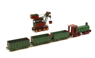 Lot 337 - A scratch-built Meccano steam locomotive